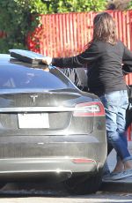 Pregnant MILA KUNIS Arrives at Her Home in Studio City 11/23/2016