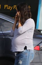 Pregnant MILA KUNIS Out and About in Studio City 11/15/2016