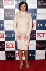 Pregnant STEPHANIE DAVIS at OK! Beauty Awards in London 11/24/2016