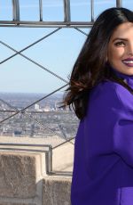 PRIYANKA CHOPRA at The Empire State Building in New York 11/11/2016