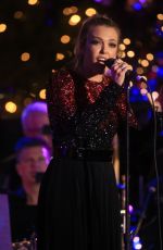 RACHEL PLATTEN Performs at The Grove Christmas with Seth MacFarlane in Los Angeles 11/14/2016