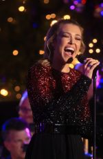 RACHEL PLATTEN Performs at The Grove Christmas with Seth MacFarlane in Los Angeles 11/14/2016