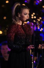 RACHEL PLATTEN Performs at The Grove Christmas with Seth MacFarlane in Los Angeles 11/14/2016