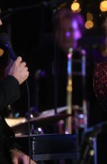 RACHEL PLATTEN Performs at The Grove Christmas with Seth MacFarlane in Los Angeles 11/14/2016