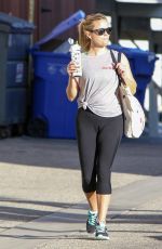 REESE WITHERSPOON in Leggings Out in Los Angeles 03/11/2016