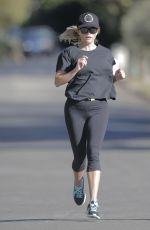 REESE WITHERSPOON in Tight Out Jogging in Brentwood 11/10/2016