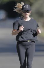 REESE WITHERSPOON in Tight Out Jogging in Brentwood 11/10/2016