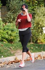 REESE WITHERSPOON Out Jogging in Brentwood 11/17/2016