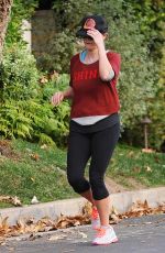 REESE WITHERSPOON Out Jogging in Brentwood 11/17/2016
