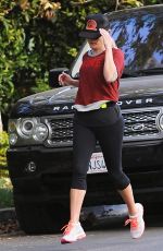 REESE WITHERSPOON Out Jogging in Brentwood 11/17/2016