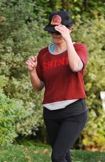REESE WITHERSPOON Out Jogging in Brentwood 11/17/2016