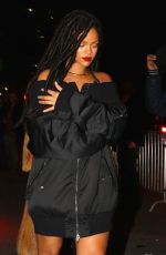 RIHANNA Ninght Out in New York 10/29/2016