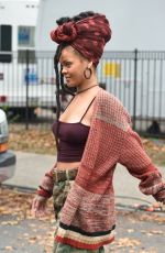 RIHANNA on the Set of 