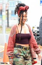 RIHANNA on the Set of 