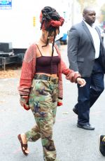 RIHANNA on the Set of 