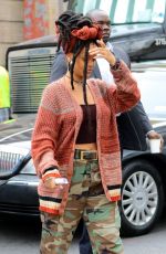 RIHANNA on the Set of 