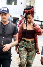 RIHANNA on the Set of 