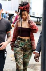 RIHANNA on the Set of 