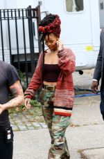 RIHANNA on the Set of 