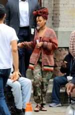 RIHANNA on the Set of 