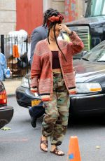 RIHANNA on the Set of 