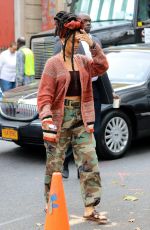 RIHANNA on the Set of 