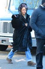RIHANNA on the Set of 