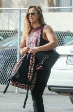 RONDA ROUSEY Arrives for Photoshoot After Confirming UFC 207 
