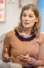 ROSAMUND PIKE at Lorraine TV Show in London 11/23/2016