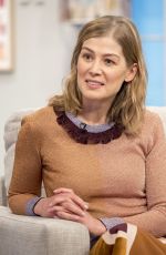 ROSAMUND PIKE at Lorraine TV Show in London 11/23/2016