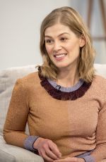 ROSAMUND PIKE at Lorraine TV Show in London 11/23/2016