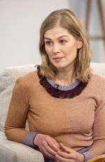 ROSAMUND PIKE at Lorraine TV Show in London 11/23/2016