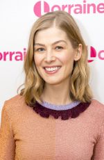 ROSAMUND PIKE at Lorraine TV Show in London 11/23/2016