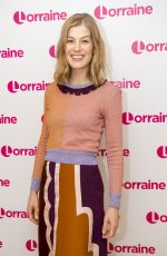 ROSAMUND PIKE at Lorraine TV Show in London 11/23/2016