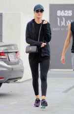 ROSIE HUNTINGTON-WHITELEY Leaves a Gym in West Hollywood 11/26/2016