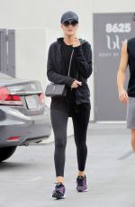 ROSIE HUNTINGTON-WHITELEY Leaves a Gym in West Hollywood 11/26/2016