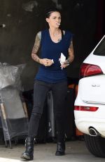 RUBY ROSE Showing Her Tatooed Arms in Los Angeles 10/06/2016
