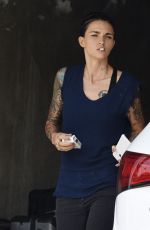 RUBY ROSE Showing Her Tatooed Arms in Los Angeles 10/06/2016
