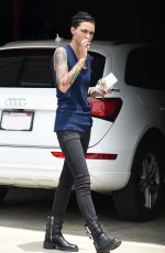 RUBY ROSE Showing Her Tatooed Arms in Los Angeles 10/06/2016