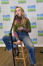 SABRINA CARPENTER at Elvis Duran Z100 Morning Show in New York 11/21/2016
