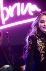 SABRINA CARPENTER Performs at Highline Ballroom in New York 11/21/2016