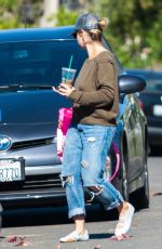 SARAH MICHELLE GELLAR in Ripped Jeans Out in Los Angeles 11/13/2016