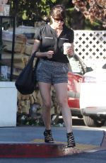 SELMA BLAIR in Shorts Shopping at Bristol Farms in West Hollywood 11/11/2016