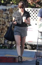 SELMA BLAIR in Shorts Shopping at Bristol Farms in West Hollywood 11/11/2016