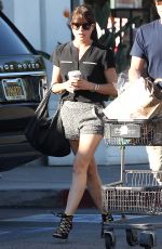 SELMA BLAIR in Shorts Shopping at Bristol Farms in West Hollywood 11/11/2016