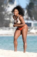 SERENA WILLIAMS in Bikini at  Beach in Bahamas 11/09/2016