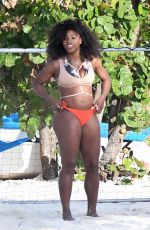 SERENA WILLIAMS in Bikini at  Beach in Bahamas 11/09/2016