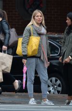 SIENNA MILLER Out and About in New York 11/09/2016