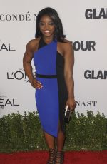 SIMONE BILES at Glamour Women of the Year 2016 in Los Angeles 11/14/2016