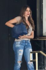 SOFIA VERGARA in Ripped Jeans Out in West Hollywood 11/04/2016